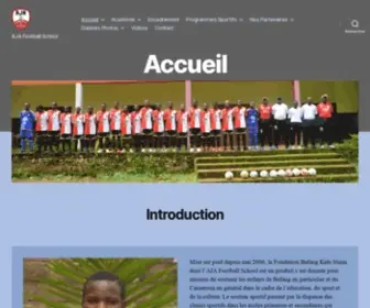 Ajafootballschool.com(AJA Football School) Screenshot