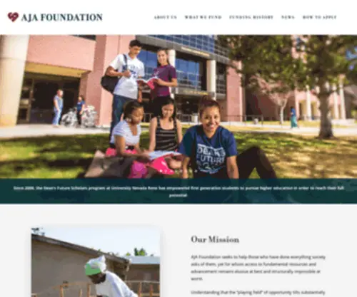 Ajafoundation.org(AJA Foundation) Screenshot