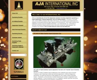 Ajaint.com(Thin Film Deposition Sputtering Manufacturer) Screenshot