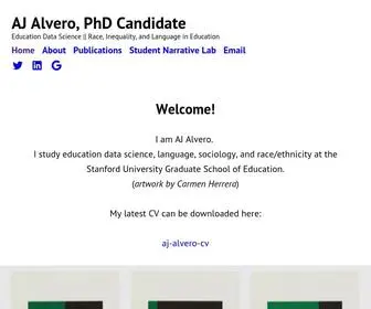 Ajalvero.com(Education Data Science) Screenshot