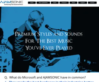 Ajamsonic.com(AJAMSONIC Styles & Sounds) Screenshot