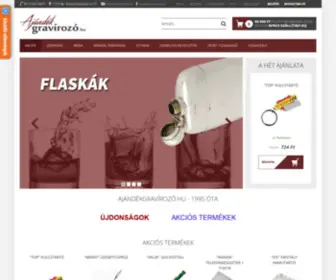 Ajandekgravirozo.hu(Ajándékgravírozó webáruház) Screenshot