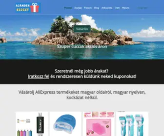 Ajandeksziget.com(Ajándéksziget) Screenshot