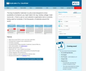 Ajaxavailabilitycalendar.com(Ajax Availability Calendar) Screenshot