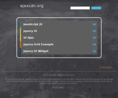 AjaxCDN.org(AjaxCDN) Screenshot