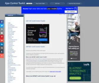 Ajaxcontroltoolkit.net(Asp .Net AJAX Control Toolkit tutorials) Screenshot