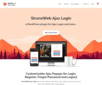 Ajaxlogin.com(Ajax login WordPress) Screenshot