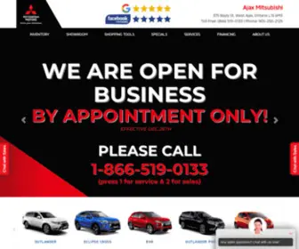 Ajaxmitsubishi.ca(Ajax Mitsubishi) Screenshot