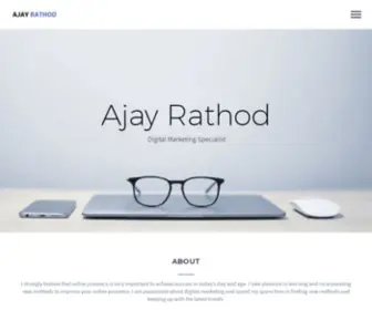 Ajayrathod.co(Ajay Rathod) Screenshot