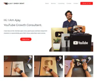 Ajaysinghbisht.com(YouTube Growth Consultant and Coach) Screenshot