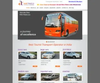 Ajaytravels.com(Luxury Car Rental Delhi) Screenshot