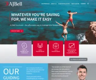 Ajbell.co.uk(AJ Bell) Screenshot