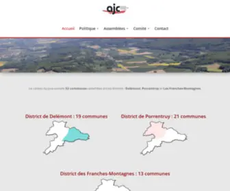 AJC-JU.ch(Association Jurassienne des Communes) Screenshot