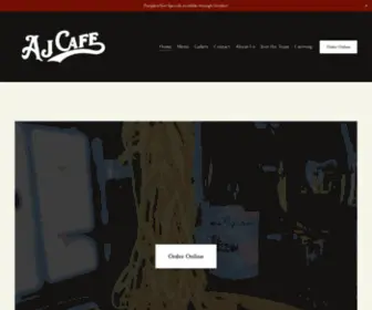 Ajcafend.com(AJ Cafe Italian American) Screenshot