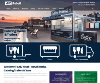 Ajcretail.co.uk(AJC Retail design & manufacture Kiosks) Screenshot