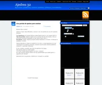 Ajedrez32.com(Ajedrez 32) Screenshot