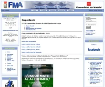 AjedrezFma.com(F.M.A. :: Bienvenido a la página web de la FMA) Screenshot