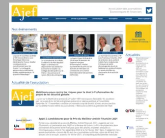 Ajef.net(Association des Journalistes Economiques et Financiers) Screenshot