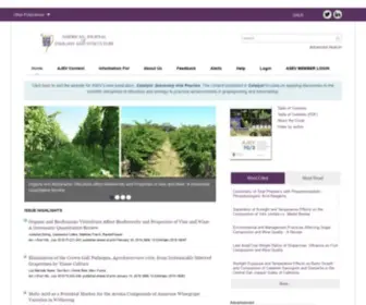 Ajevonline.org(American Journal of Enology and Viticulture) Screenshot