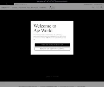 Ajeworld.com.au(Aje AU) Screenshot