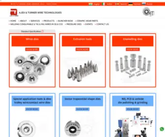 Ajexturner.com(Ajex & Turner Wire Technologies) Screenshot