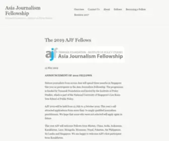 AJF.sg(Asia Journalism Fellowship) Screenshot