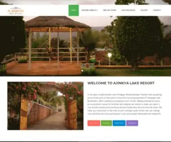 Ajinkyalakeresort.com(Ajinkya Lake Resort) Screenshot