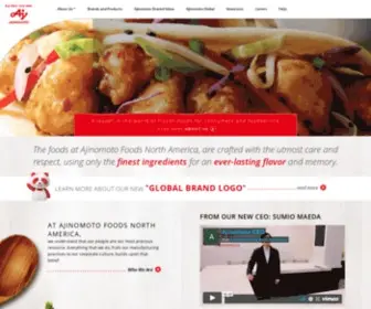 Ajinomotofoods.com(Ajinomoto Foods) Screenshot