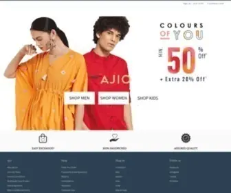 Ajio.com(Clothing, Footwear) Screenshot