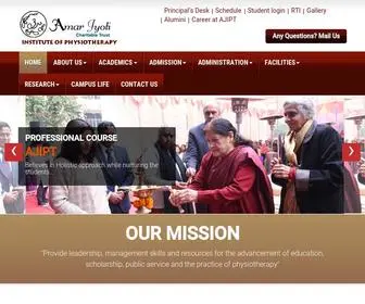 Ajipt.org(Amar Jyoti Institute of Physiotherapy ::  Bachelor in Physiotherapy (BPT)) Screenshot