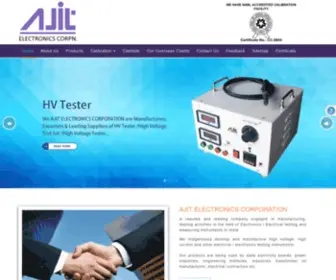 Ajitelectronicsco.com(HV Tester Sets) Screenshot