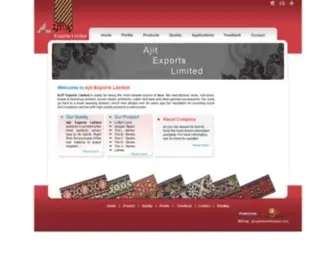 Ajitlace.com(Ajit Exports Limited) Screenshot