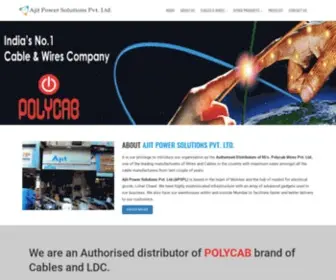 Ajitpspl.com(Polycab Cables) Screenshot