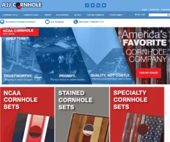 AjjCornhole.com(Cornhole Boards) Screenshot