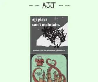 AjjTheband.com(AJJ (the band)) Screenshot