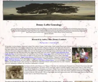 Ajlambert.com(Denny-Loftis Genealogy) Screenshot