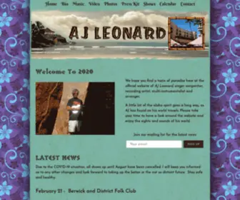 Ajleonard.com(Ukes) Screenshot