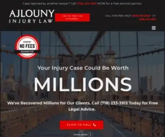 Ajlounyinjurylaw.com(NYC Personal Injury Attorneys) Screenshot