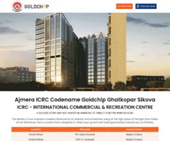 Ajmeragoldchip.com(Ajmera ICRC Codename Goldchip Ghatkopar West Sikova Fully Furnished Ready To Move Possession Offices By Ajmera Group Builders Golden Mile Developers Realty) Screenshot