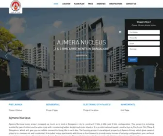 Ajmeranucleusecity.co.in(New Project Electronic City Phase II Bangalore) Screenshot