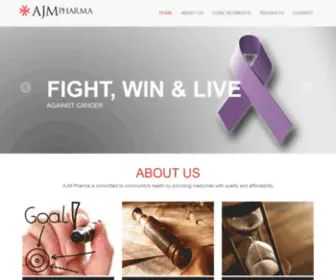 Ajmpharma.com(AJM Pharma Pvt) Screenshot