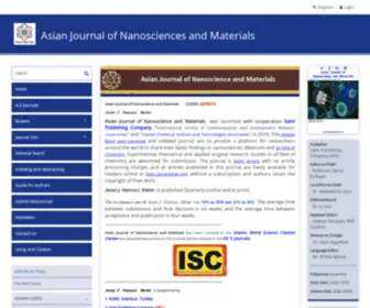 Ajnanomat.com(Asian Journal of Nanosciences and Materials) Screenshot