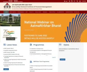 Ajnifm.ac.in(National Institute of Financial Management) Screenshot
