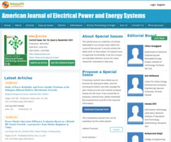 Ajoepes.com(American Journal of Electrical Power and Energy Systems) Screenshot