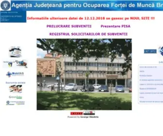 Ajofm-BV.ro(Agentia Judeteana pentru Ocuparea Fortei de Munca Brasov) Screenshot