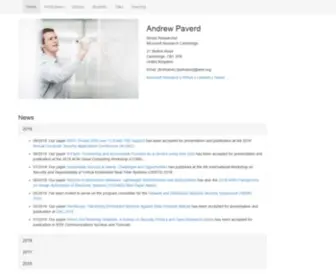 Ajpaverd.org(Andrew paverd) Screenshot