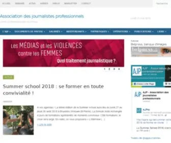 AJP.be(Association des journalistes professionnels) Screenshot