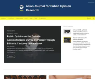 Ajpor.org(Asian Journal for Public Opinion Research) Screenshot