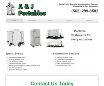 Ajportabletoilets.com(Porta Potty Rentals) Screenshot