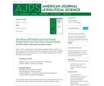AJPS.org(American Journal of Political Science) Screenshot